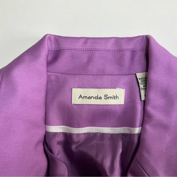 Amanda Smith Stretch Purple Skirt Set Size 12 NWT - Picture 4 of 16